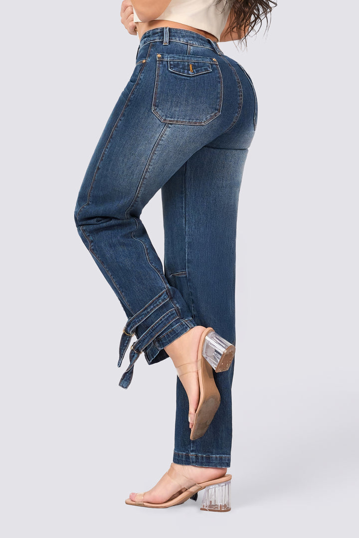 JEAN WIDE LEG AZUL 7103