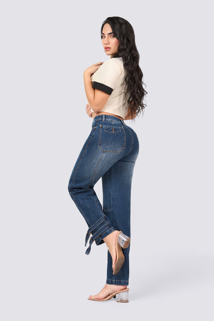 JEAN WIDE LEG AZUL 7103
