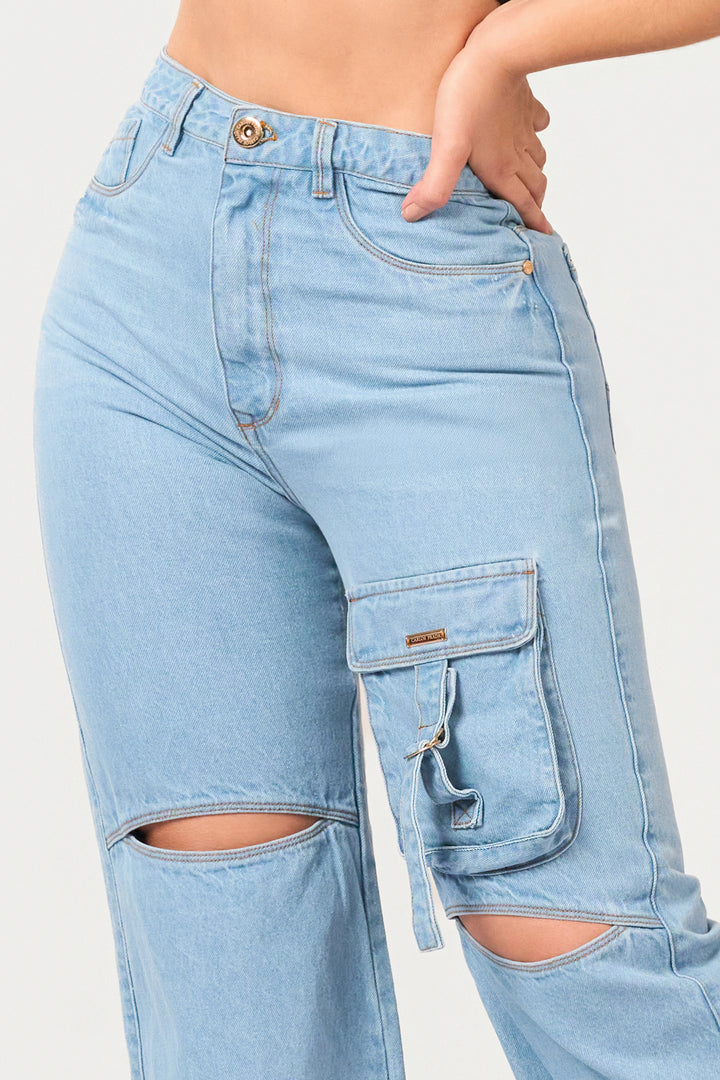 JEAN WIDE LEG AZUL CLARO 7028