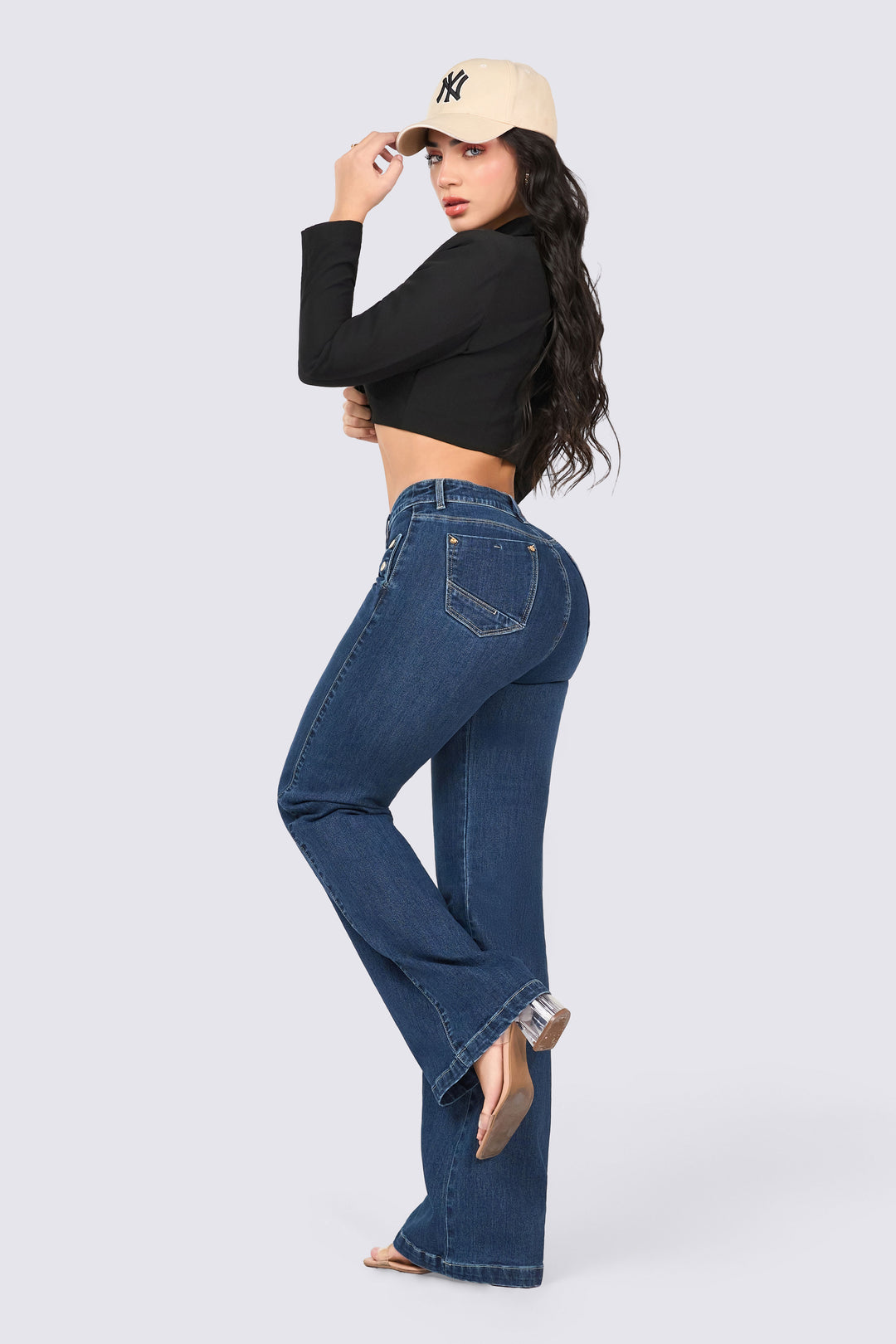 JEAN WIDE LEG AZUL MEDIO 7106
