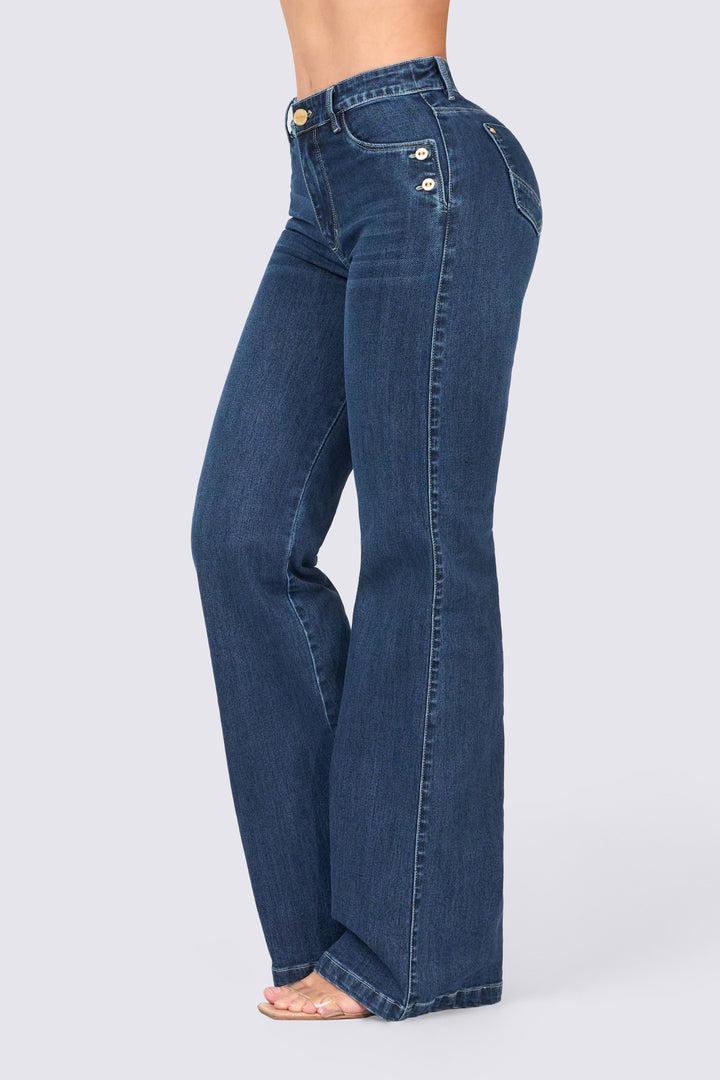 JEAN WIDE LEG AZUL MEDIO 7106