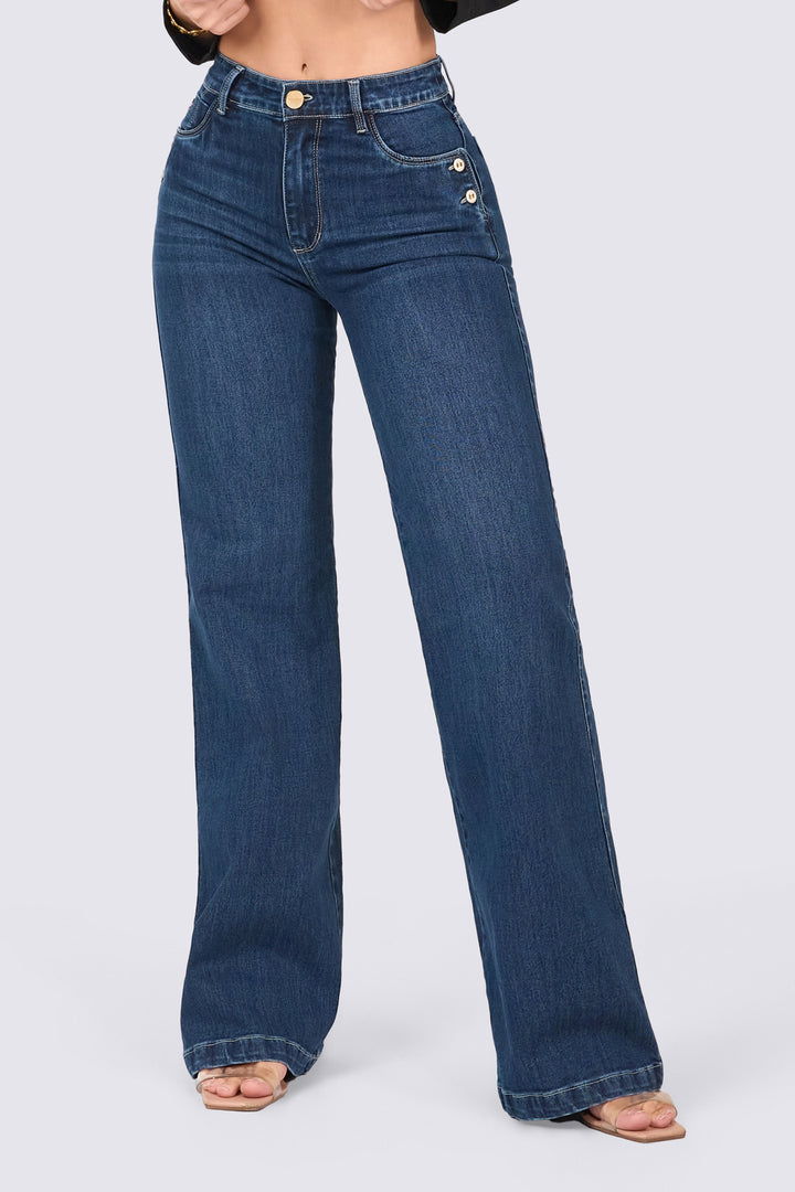 JEAN WIDE LEG AZUL MEDIO 7106