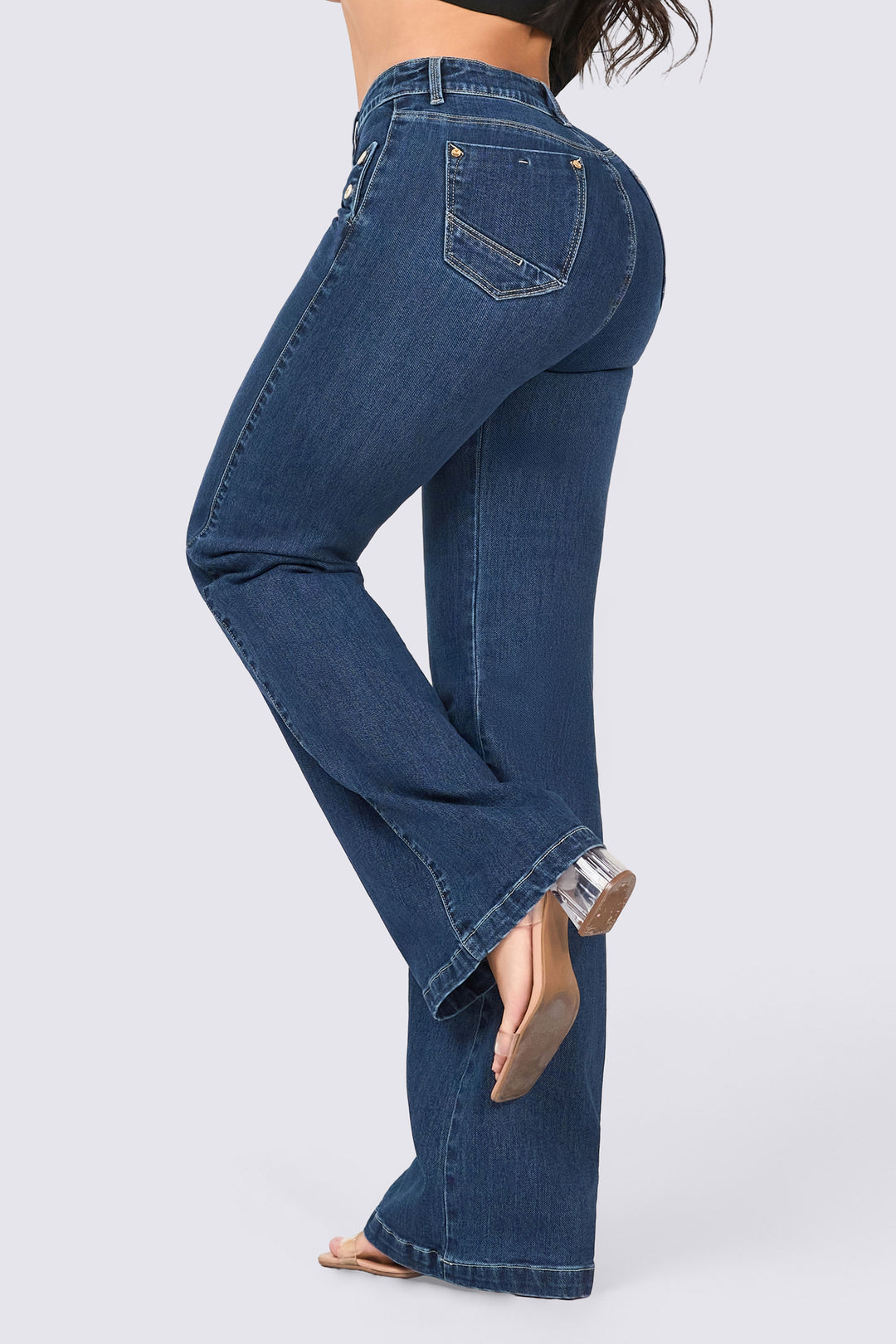 JEAN WIDE LEG AZUL MEDIO 7106