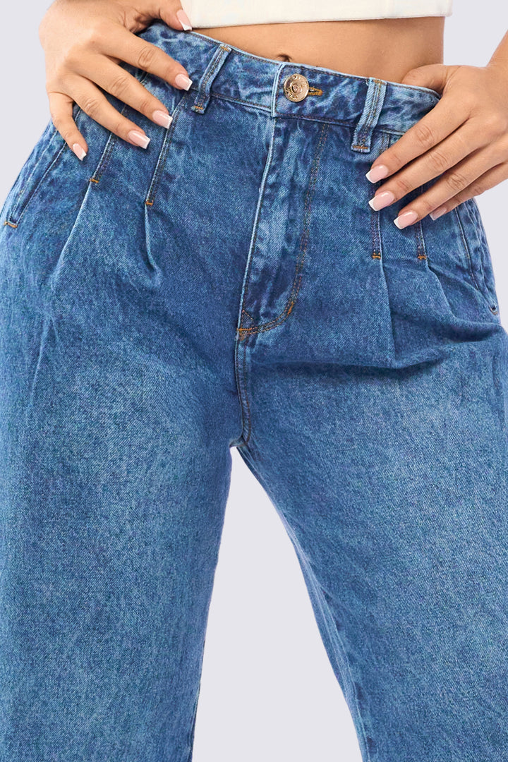 PANTALÓN BOTA RECTA AZUL MEDIO 7024