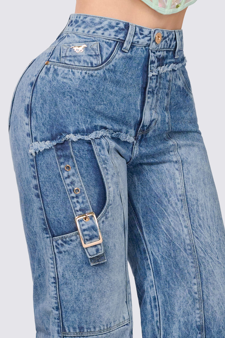 JEAN WIDE LEG AZUL 7067