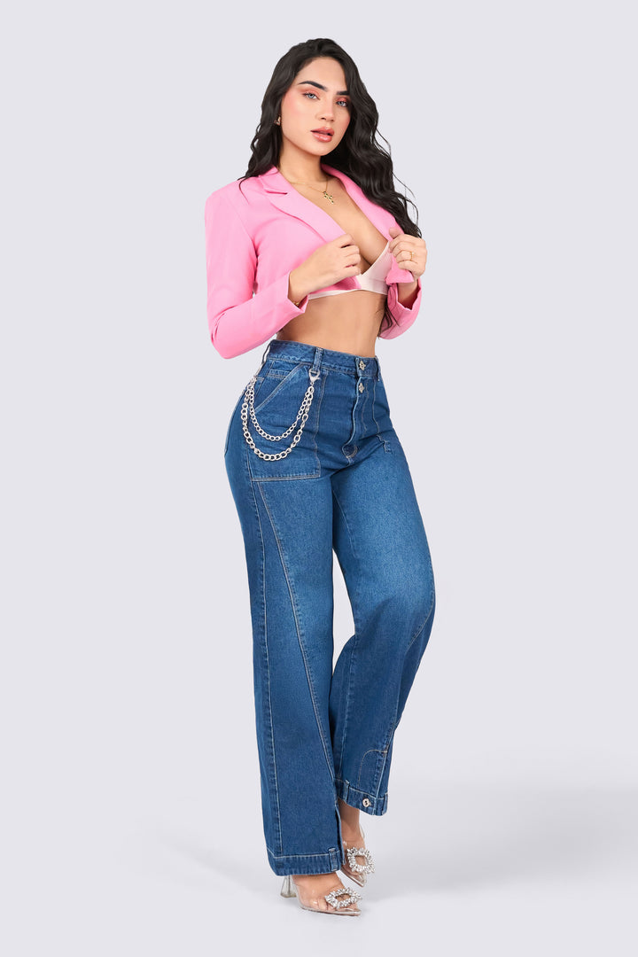 JEAN WIDE LEG AZUL MEDIO 7071-N