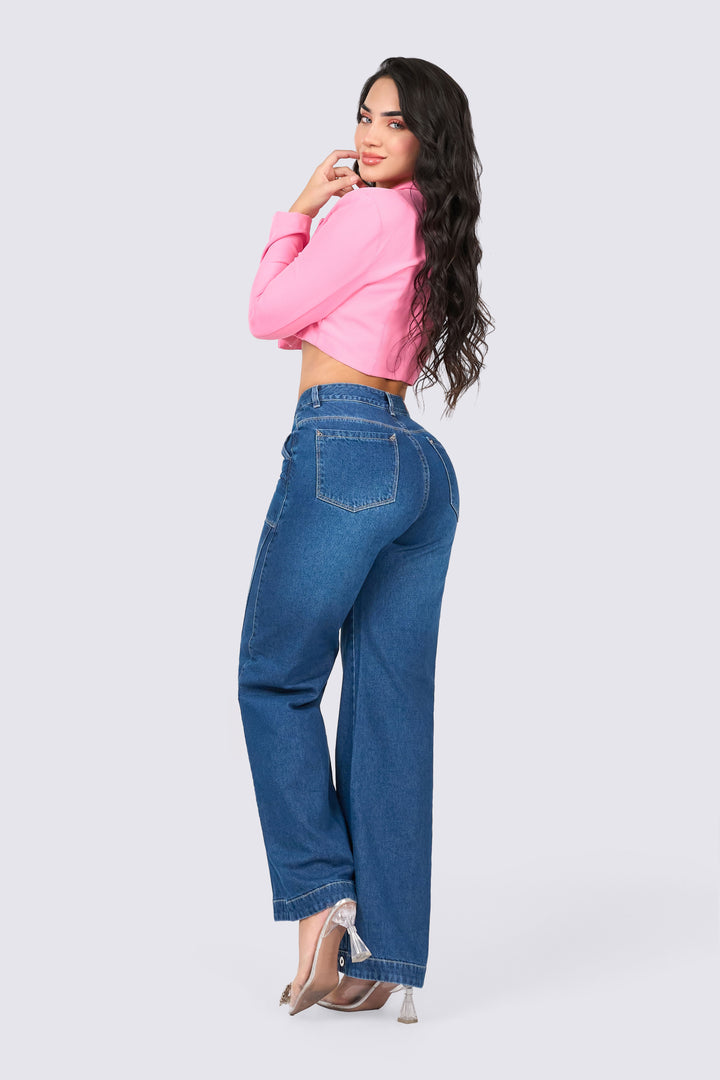 JEAN WIDE LEG AZUL MEDIO 7071-N