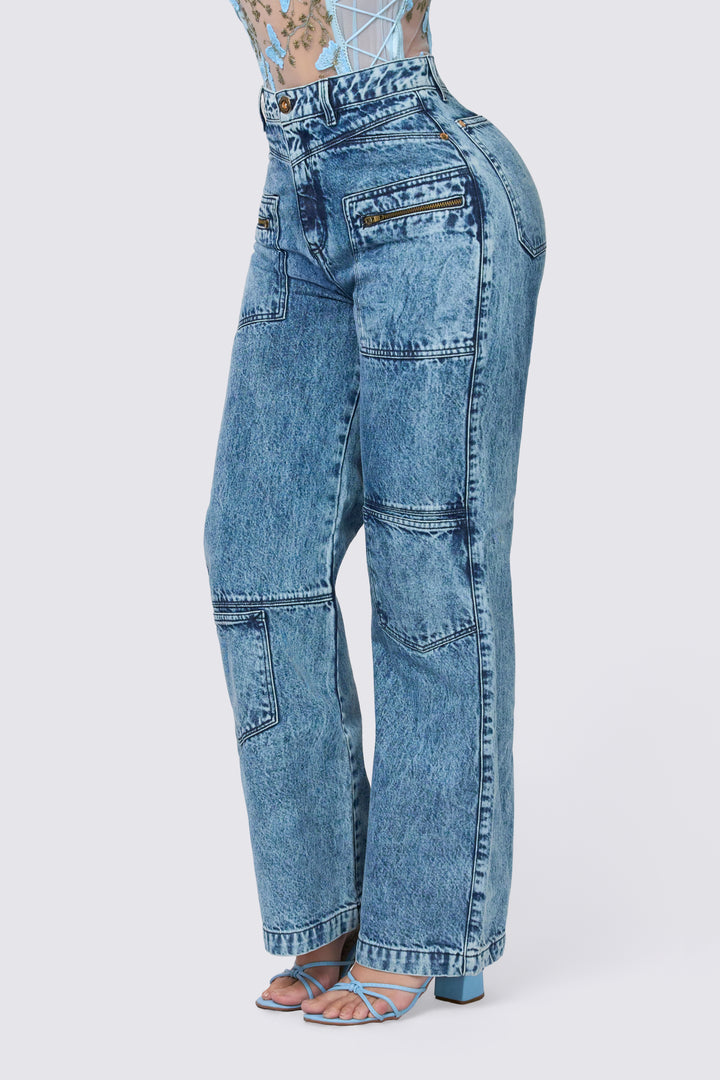 JEAN WIDE LEG AZUL 7063-N