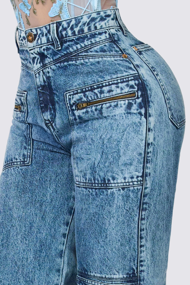 JEAN WIDE LEG AZUL 7063-N