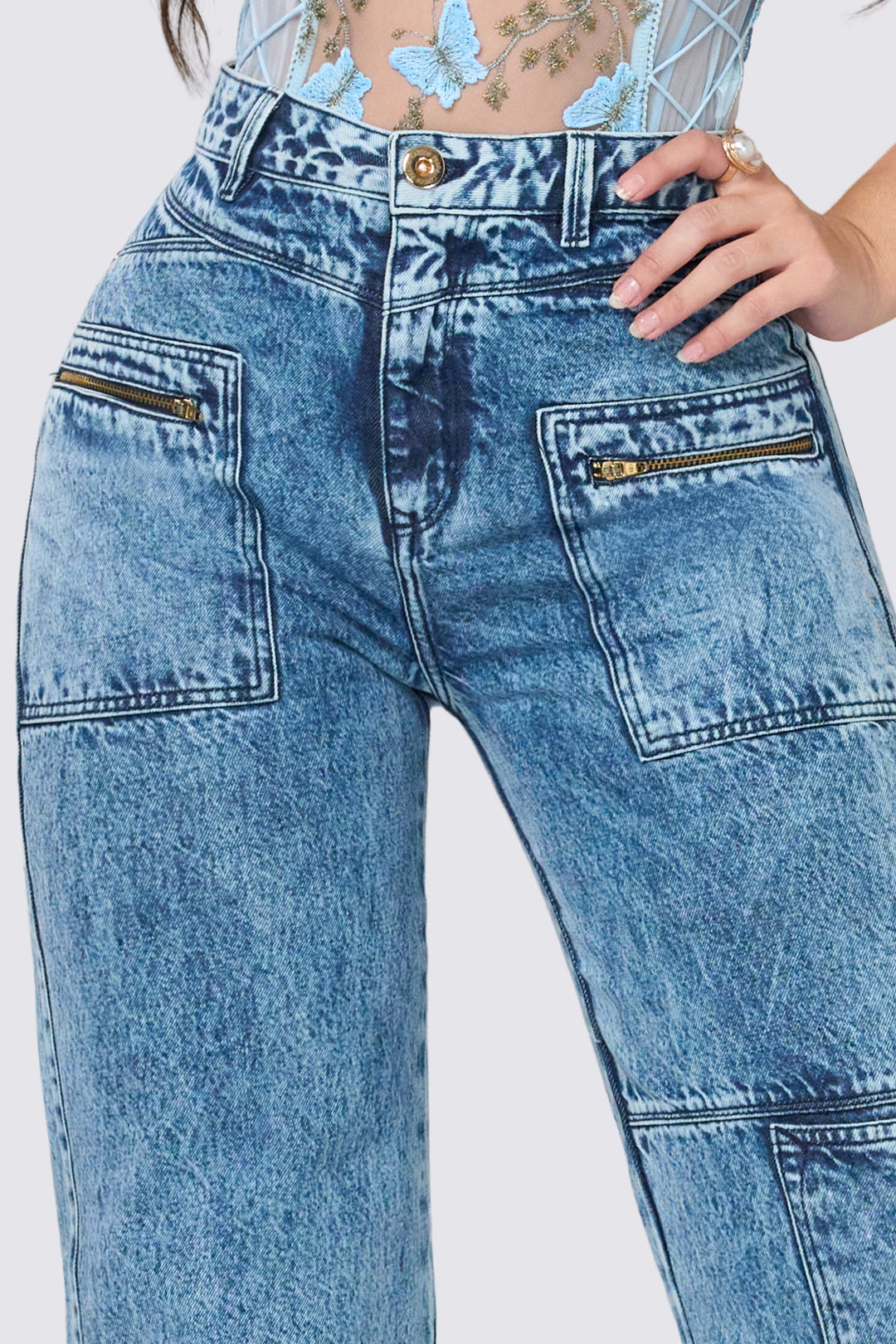 JEAN WIDE LEG AZUL 7063-N