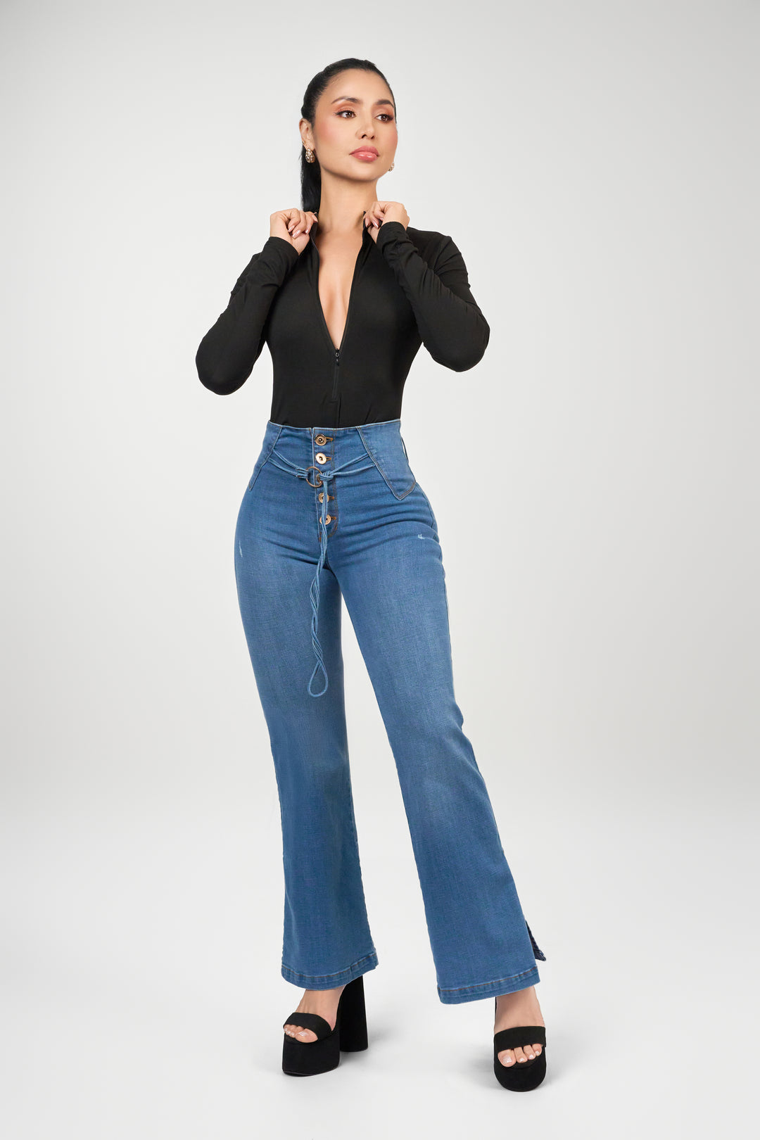 Dark Grey Vaqueros Campana Pull And Bear Jeans Zara Navidad Hombre