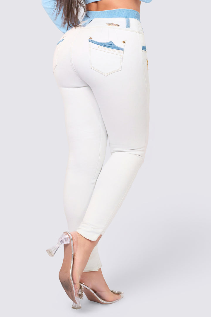 SKINNY JEAN BLANCO 7012