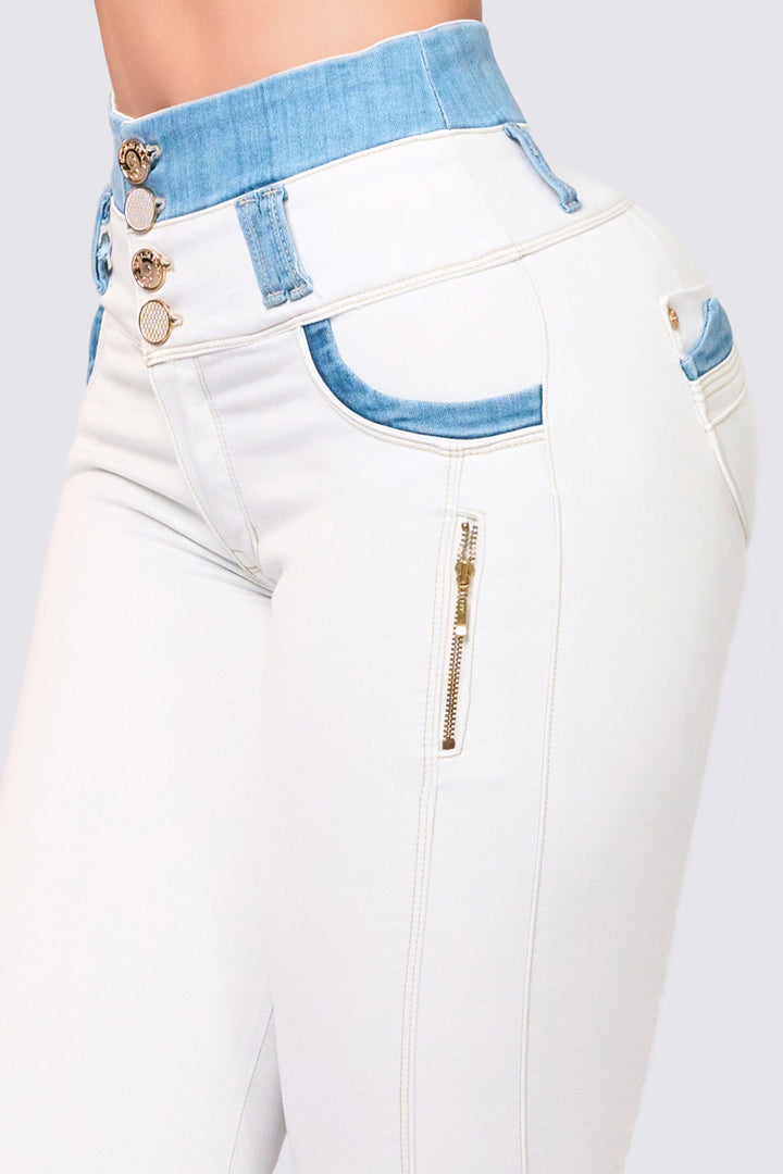 SKINNY JEAN BLANCO 7012