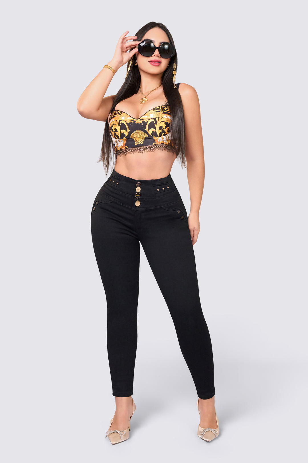 SKINNY JEAN NEGRO 7049