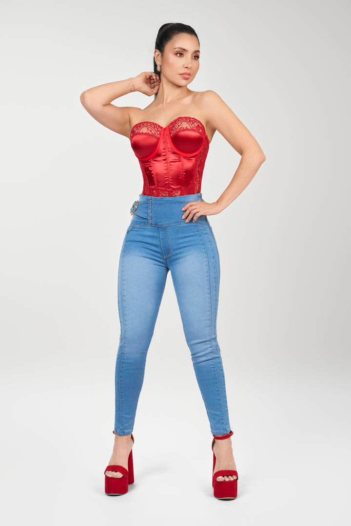 SKINNY JEANS AZUL 6899