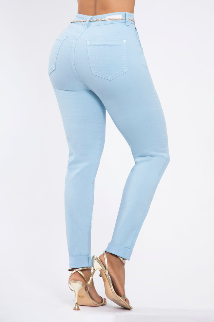 PANTALÓN AZUL CELESTE 7080R