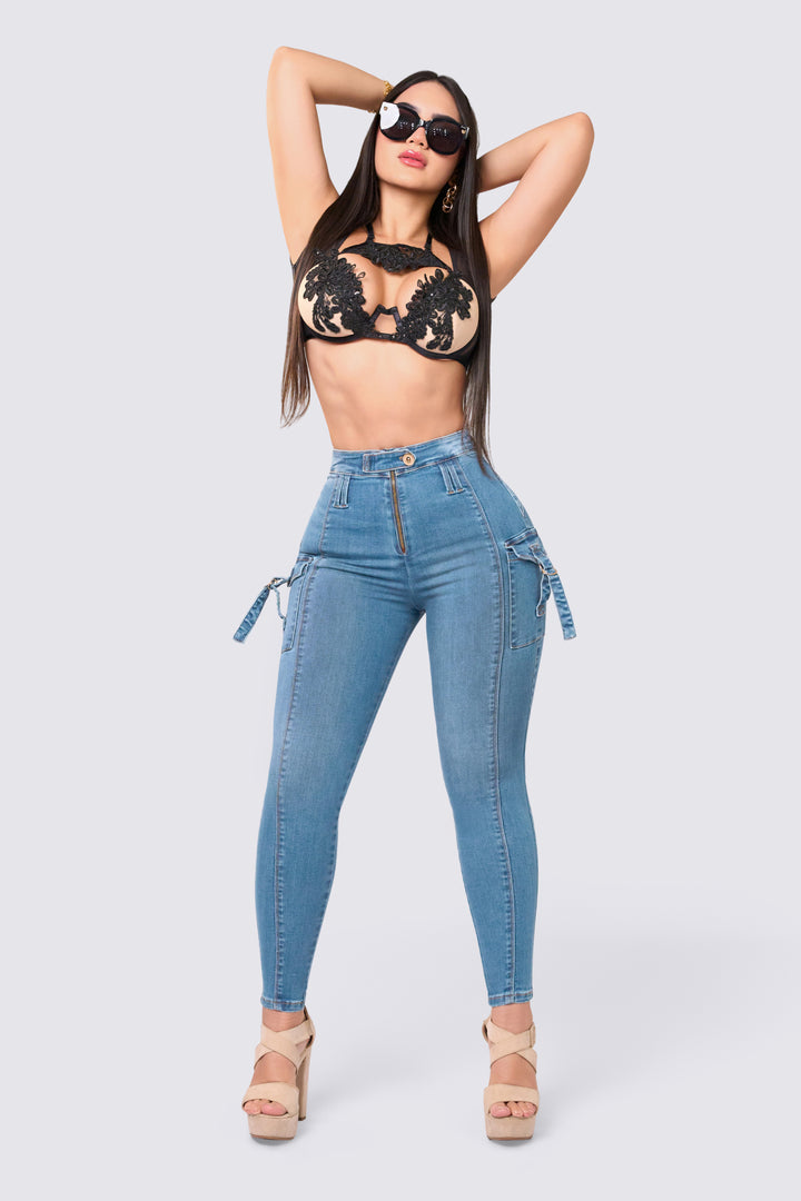 SKINNY JEANS AZUL CLARO 7034