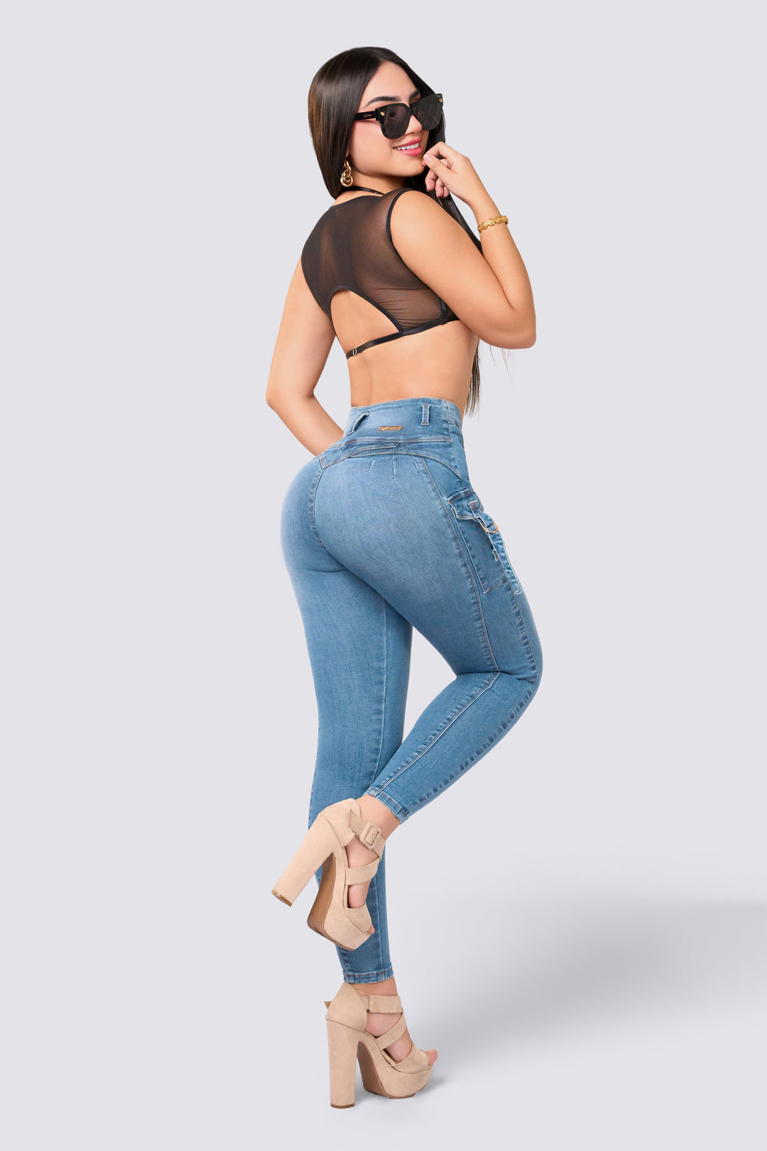 SKINNY JEANS AZUL CLARO 7034