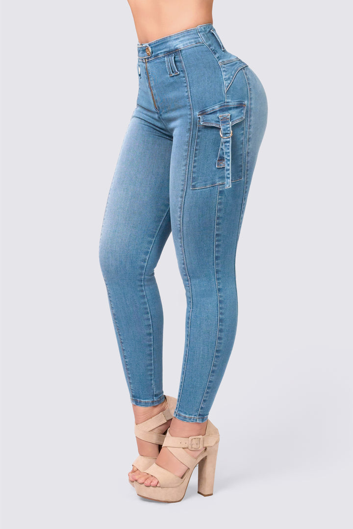 SKINNY JEANS AZUL CLARO 7034