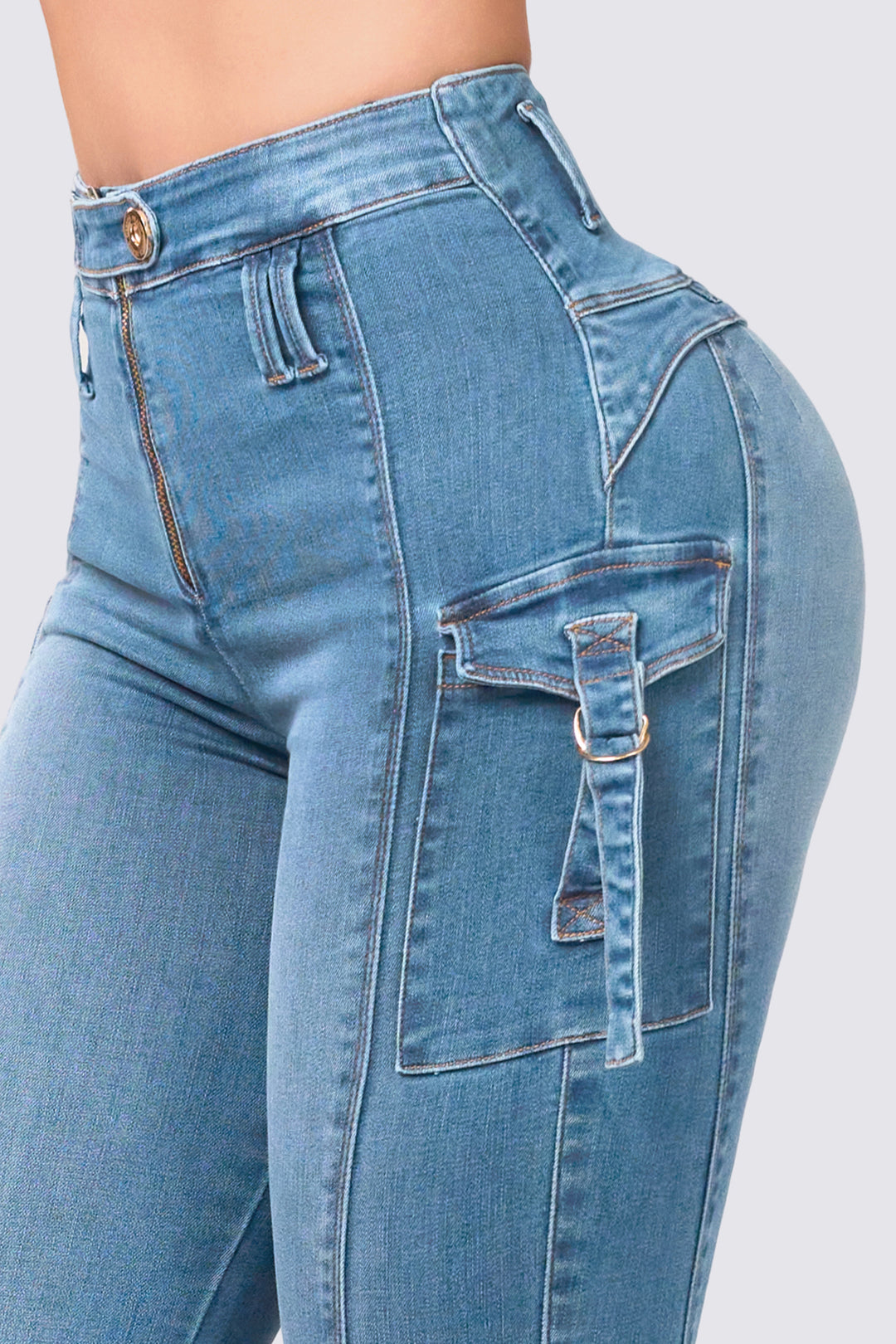 SKINNY JEANS AZUL CLARO 7034