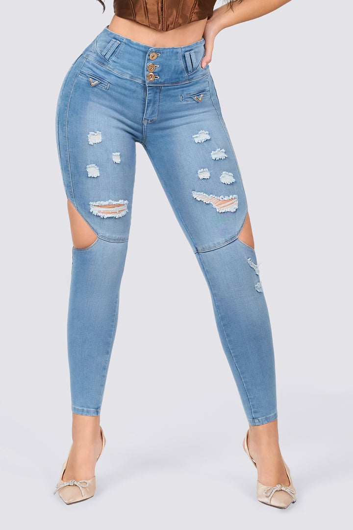 SKINNY JEAN AZUL CLARO 7108