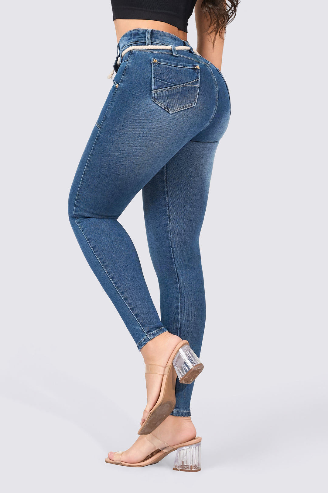 SKINNY JEANS AZUL MEDIO 7089