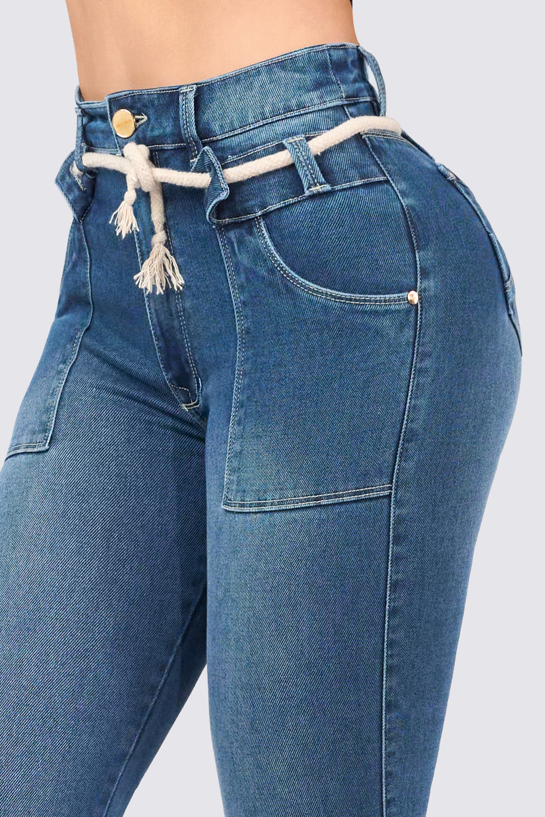 SKINNY JEANS AZUL MEDIO 7089