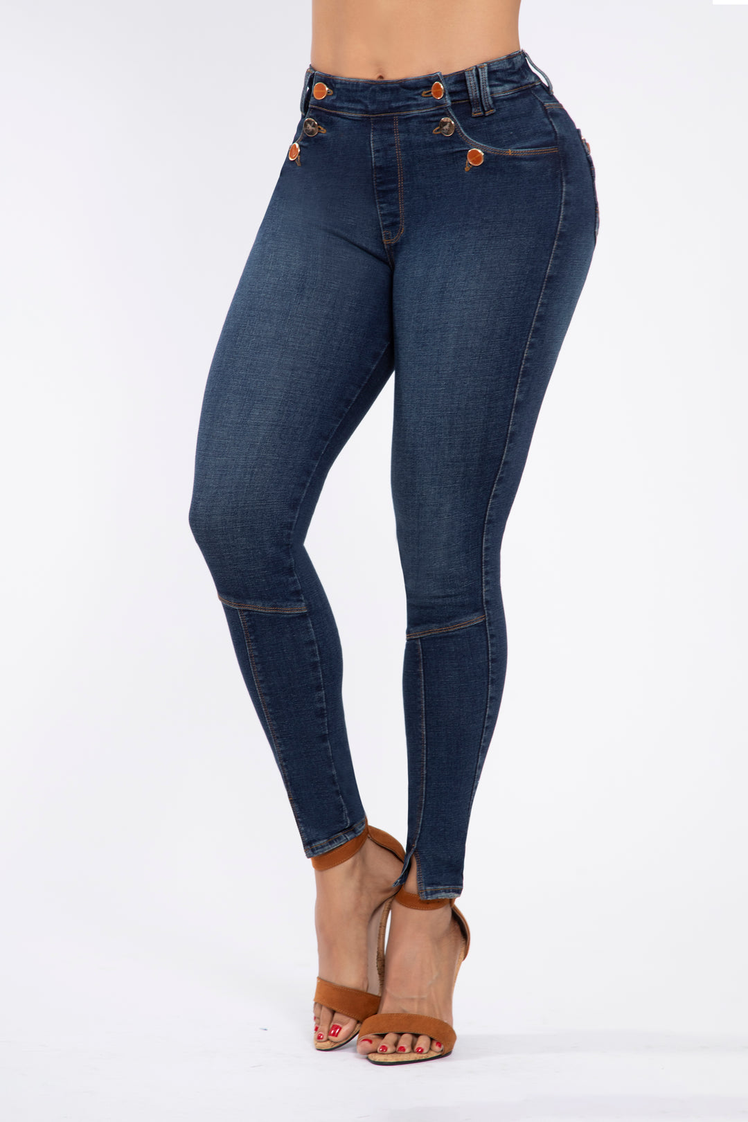 SKINNY JEANS AZUL OSCURO 7007R