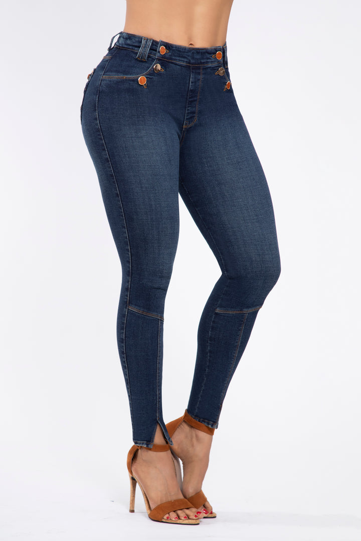 SKINNY JEANS AZUL OSCURO 7007R