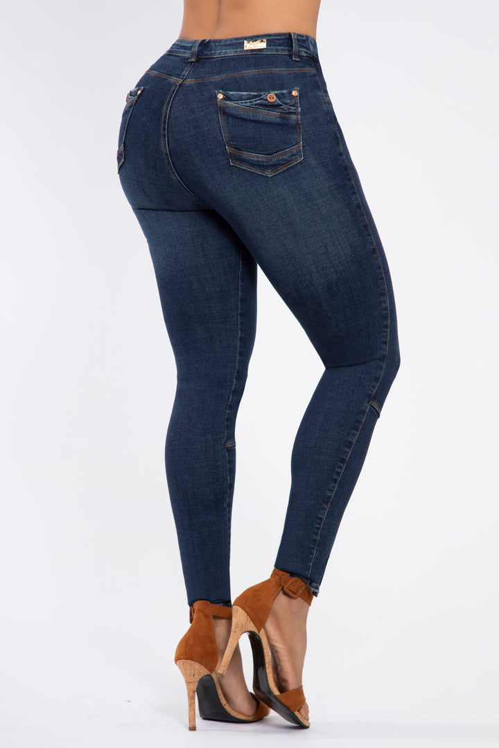 SKINNY JEANS AZUL OSCURO 7007R