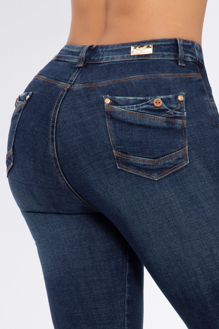 SKINNY JEANS AZUL OSCURO 7007R