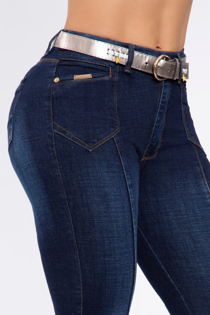 SKINNY JEANS CON CINTURÓN 7008R