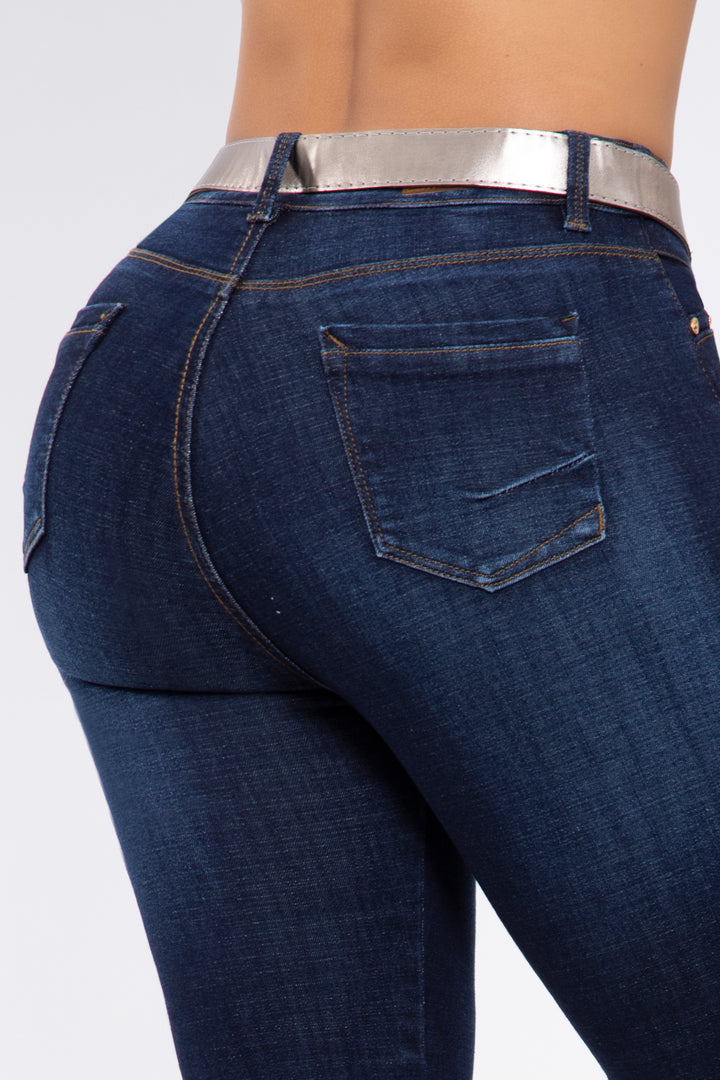 SKINNY JEANS CON CINTURÓN 7008R