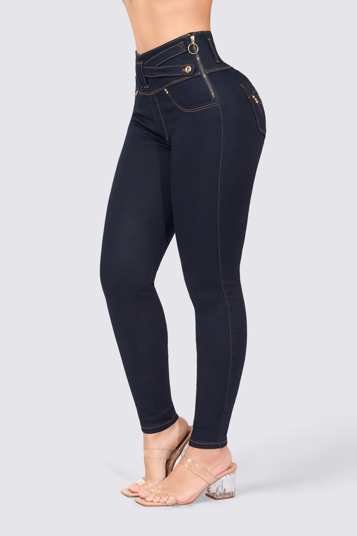 SKINNY JEAN CINTURA CRUZADA 7086
