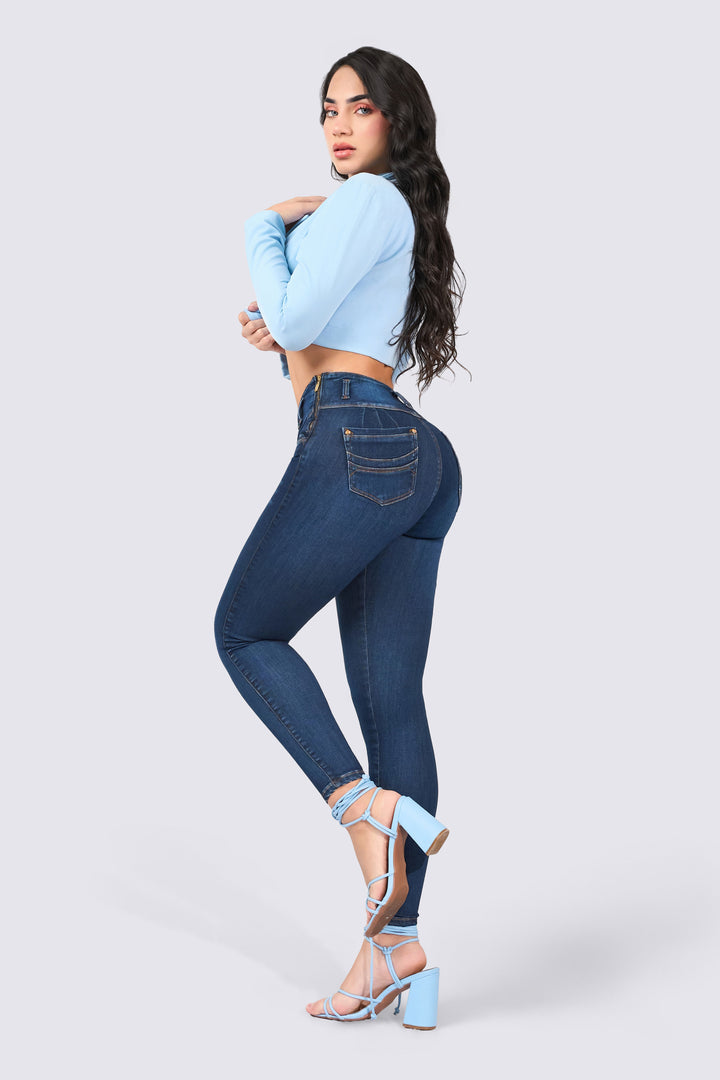 SKINNY JEAN PRETINA ALTA 7075-N