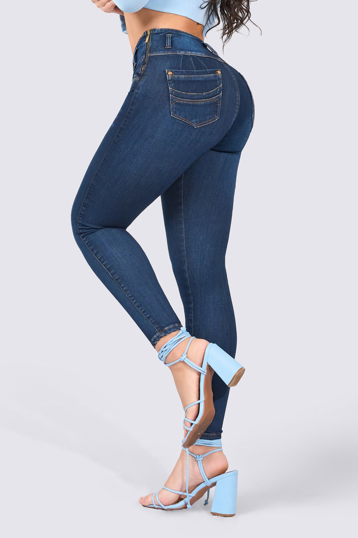 SKINNY JEAN PRETINA ALTA 7075-N