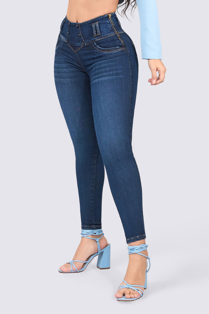 SKINNY JEAN PRETINA ALTA 7075-N