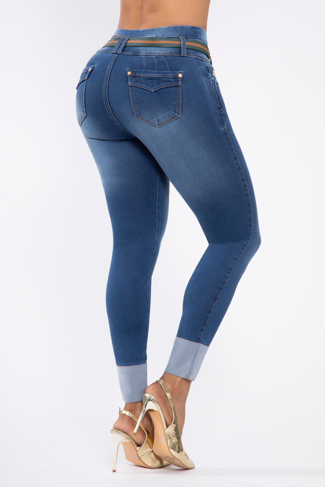 SKINNY JEANS PRETINA ALTA 6860R
