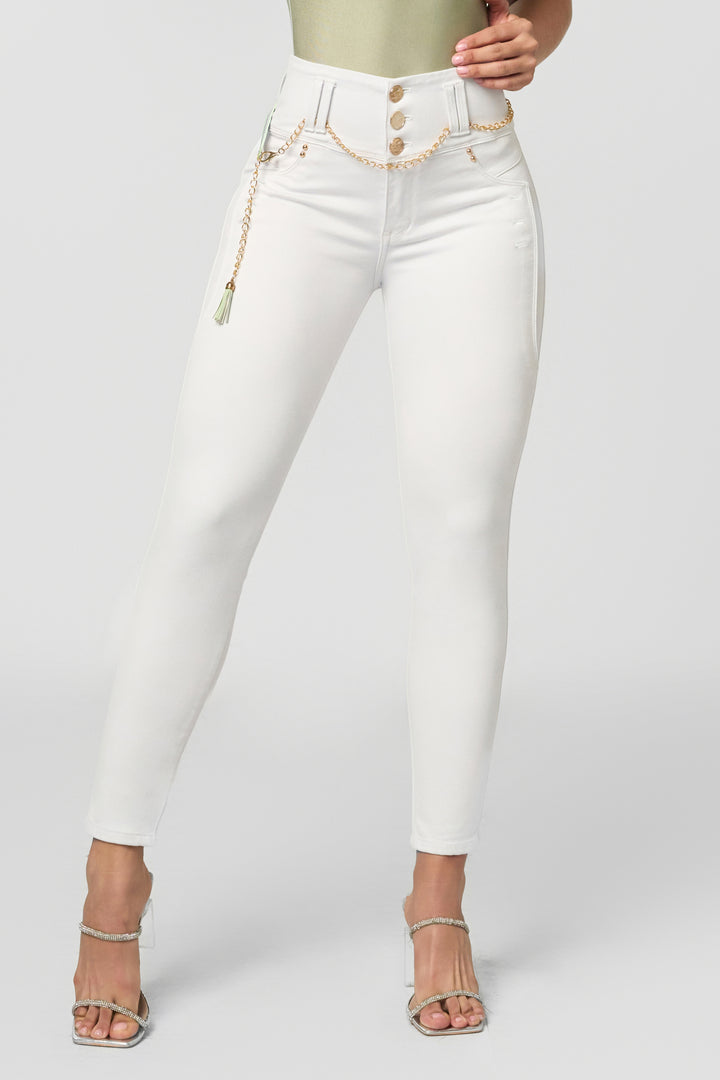 SKINNY JEANS BLANCO 6942