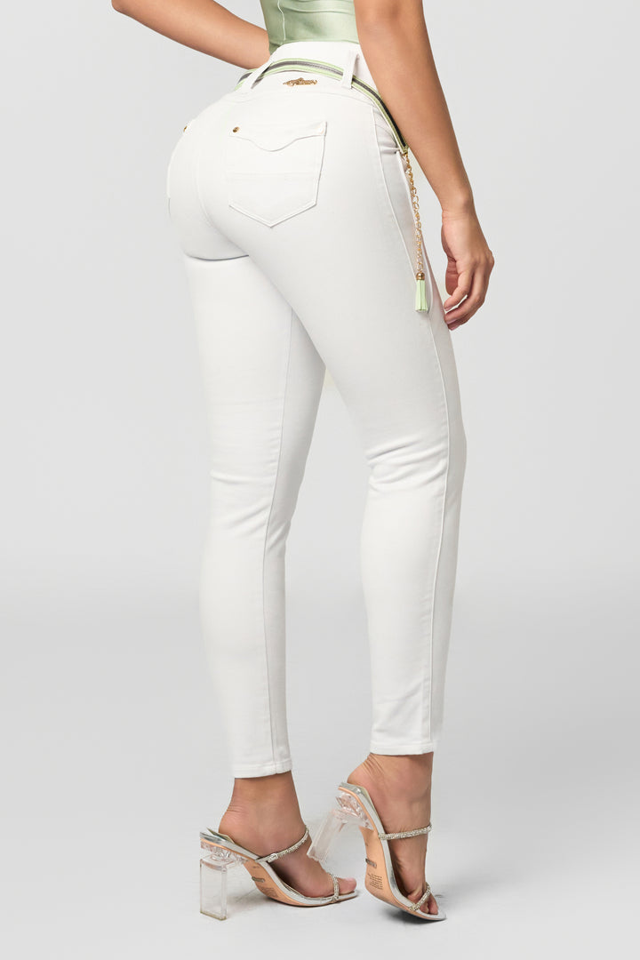 SKINNY JEANS BLANCO 6942