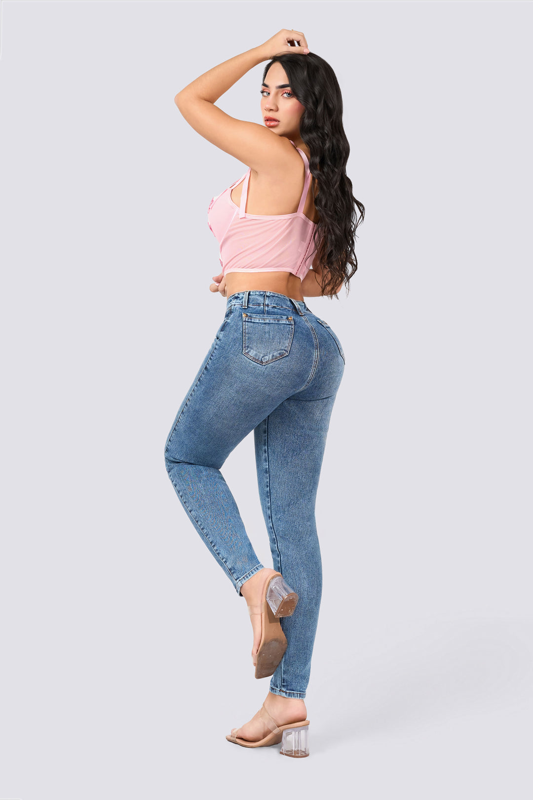 SKINNY JEANS TIRO ALTO 7065-N
