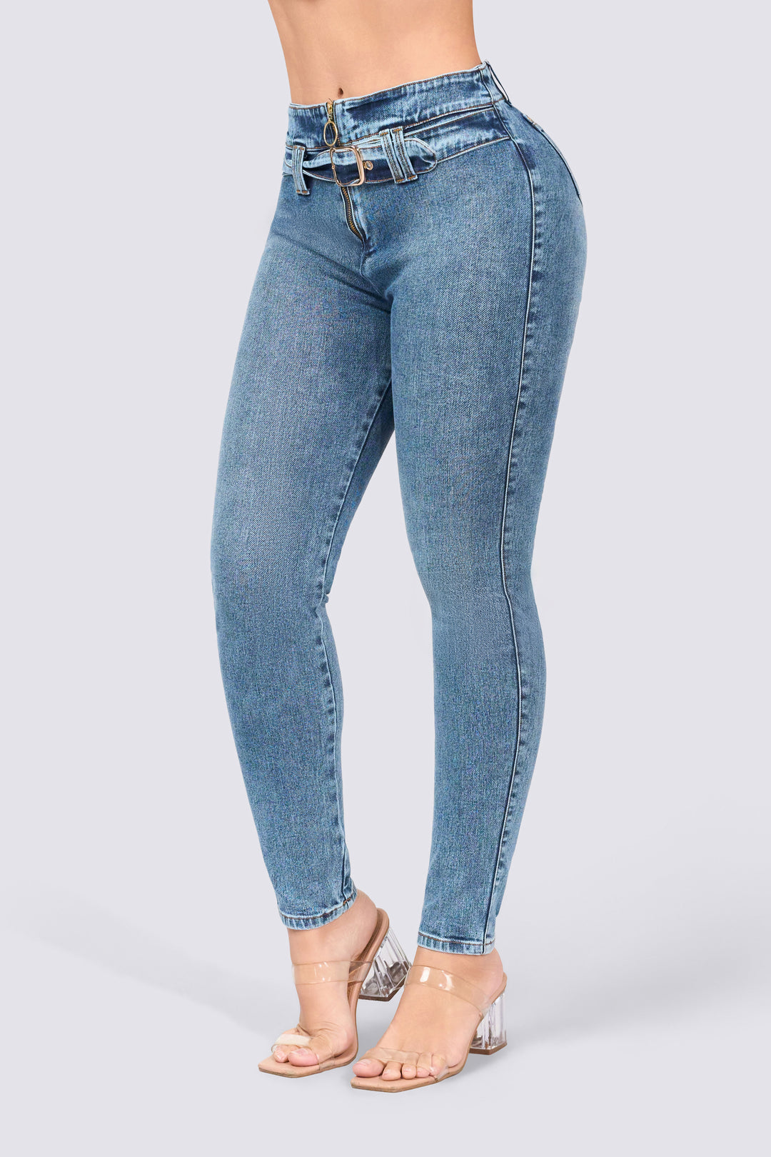 SKINNY JEANS TIRO ALTO 7065-N