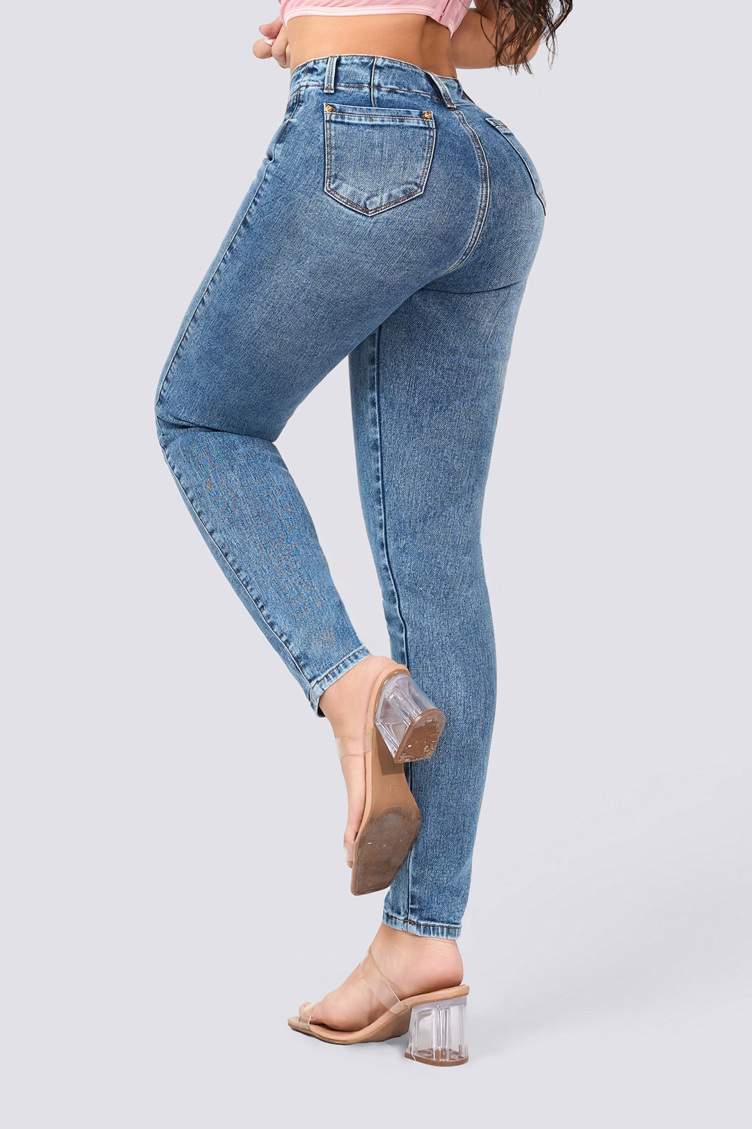 SKINNY JEANS TIRO ALTO 7065-N