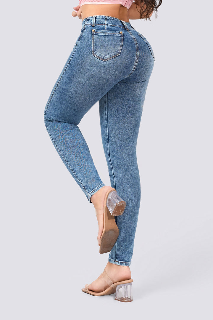 SKINNY JEANS TIRO ALTO 7065-N