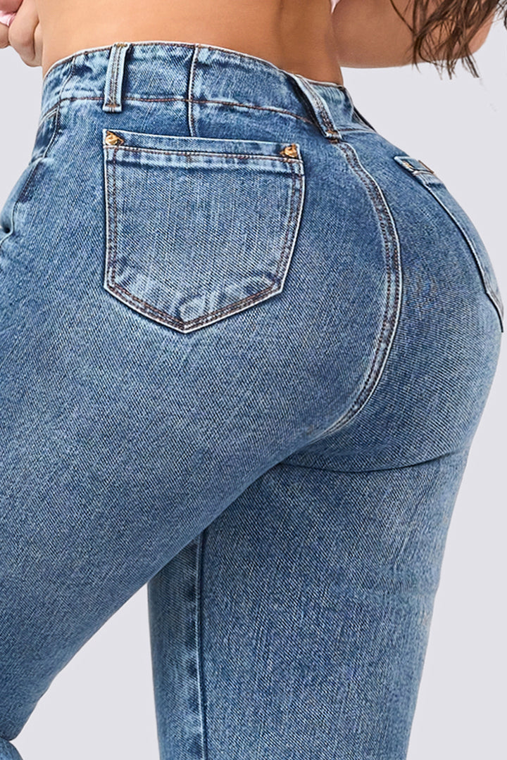 SKINNY JEANS TIRO ALTO 7065-N