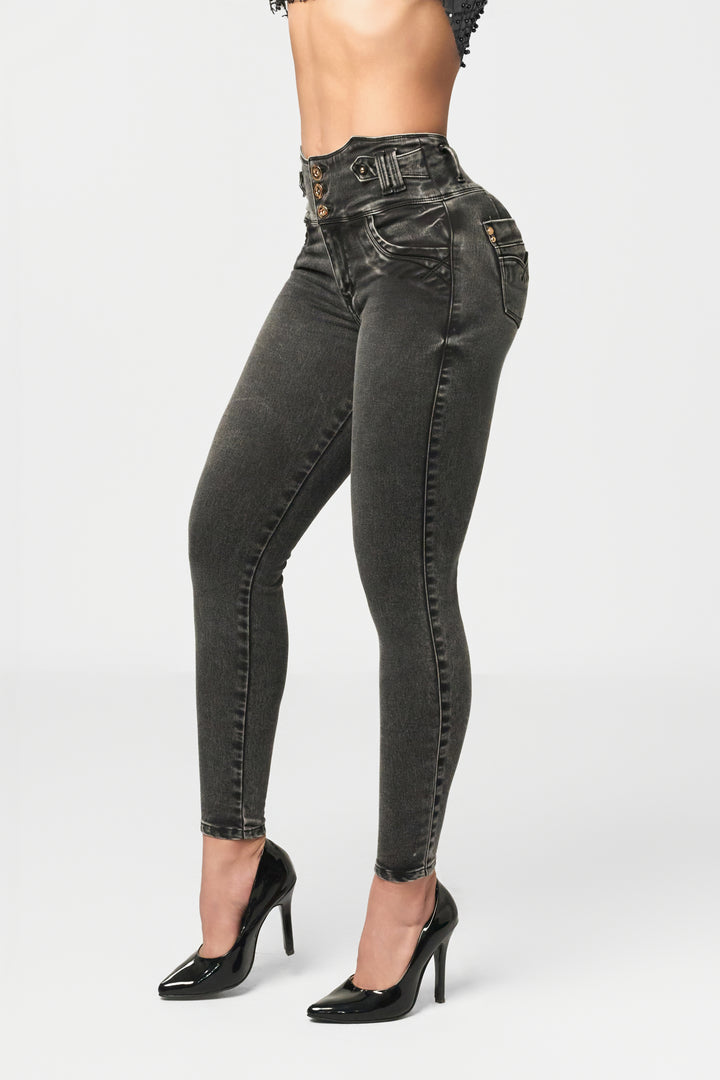 SKINNY JEANS GRIS 6861