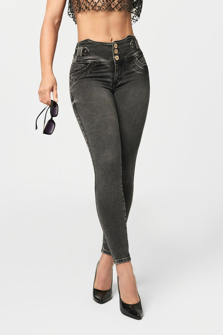 SKINNY JEANS GRIS 6861