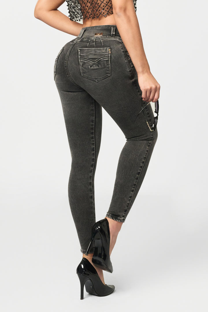 SKINNY JEANS GRIS 6861