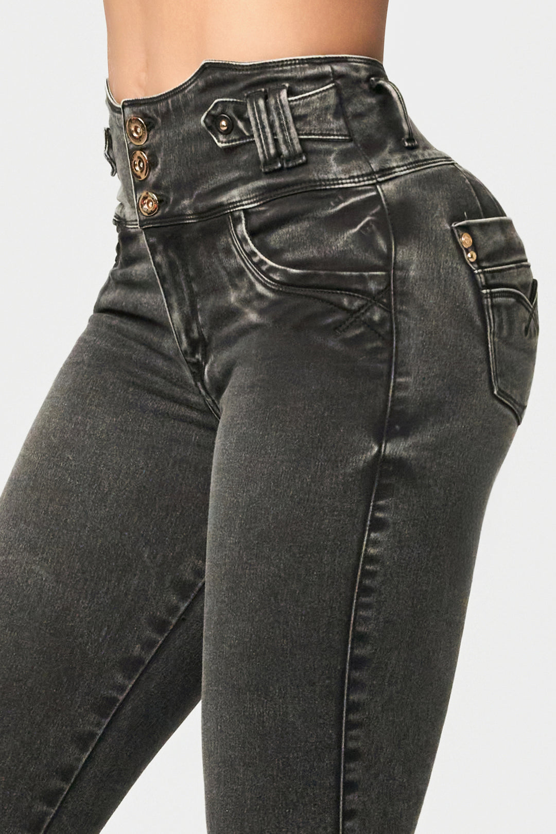 SKINNY JEANS GRIS 6861