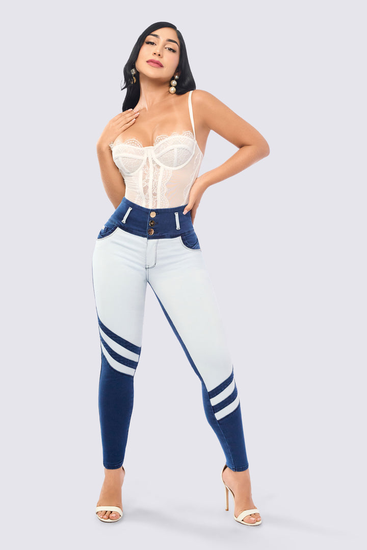 SKINNY JEAN COMBINADO DEFINE LA SILUETA 7109